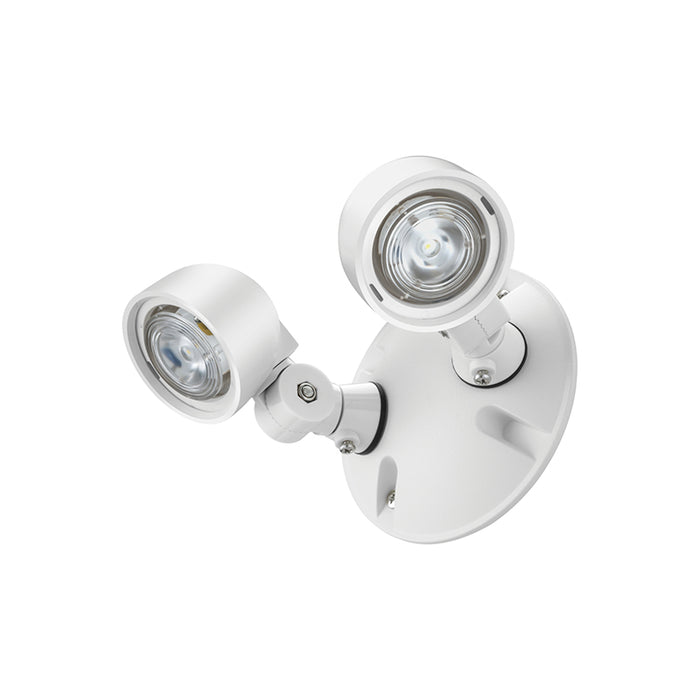 Lithonia ERE LED Round Emergency Remote Light Head, Twin Heads, Weather Proof