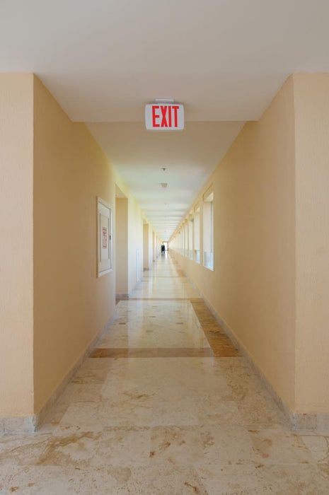 Lithonia Contractor Select EXRG Exit Sign with Ni-MH Battery Back Up - Red/Green Letters Selectable