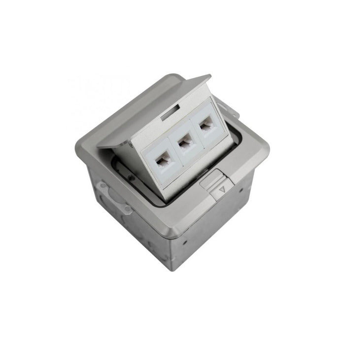 Orbit FLBPU-L-S-SS 1-Gang Floor Box Assembly Pop-up Type