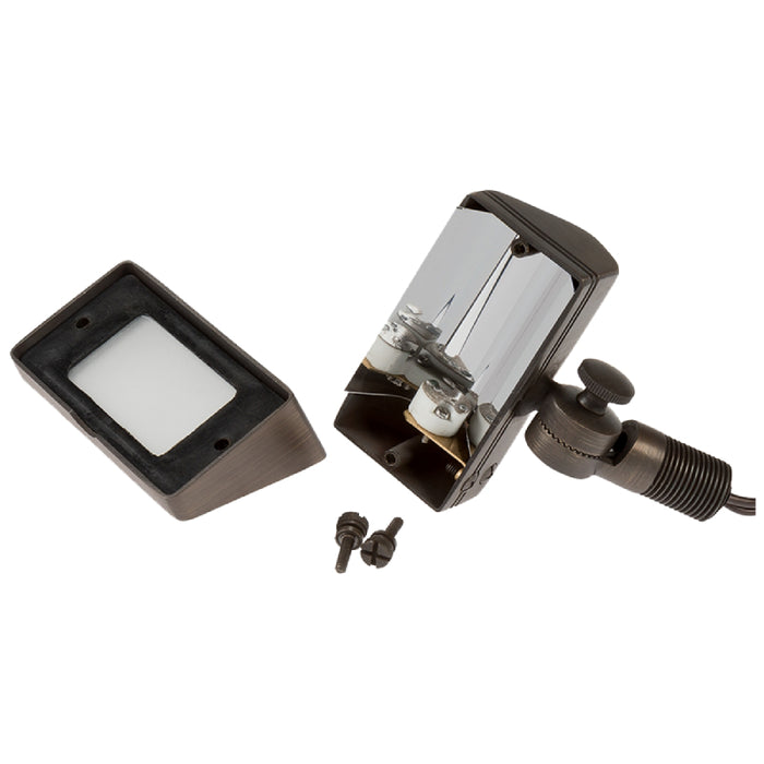 ABBA FPB01 12V LED Landscape Directional Flood Light Adjustable Lighting, Cast Brass, 12V