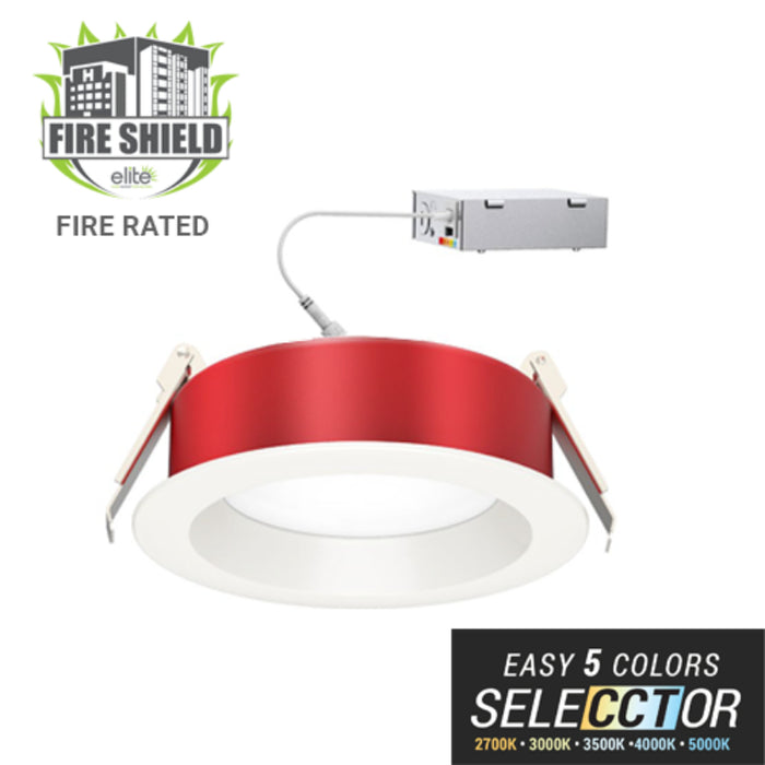 Elite FS-RL640 6" Fire Rated Round Slim LED, CCT Selectable