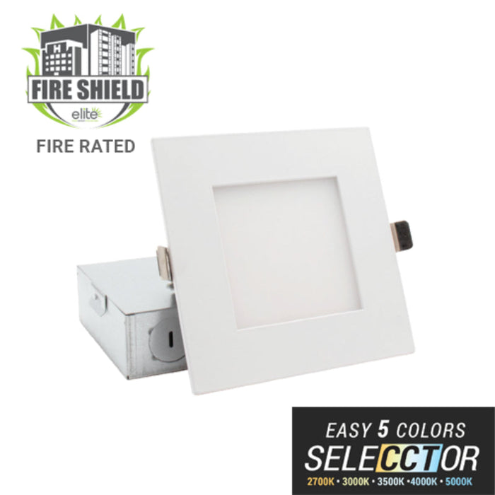 Elite FS-RL676 6" Fire Rated Square Slim LED, CCT Selectable
