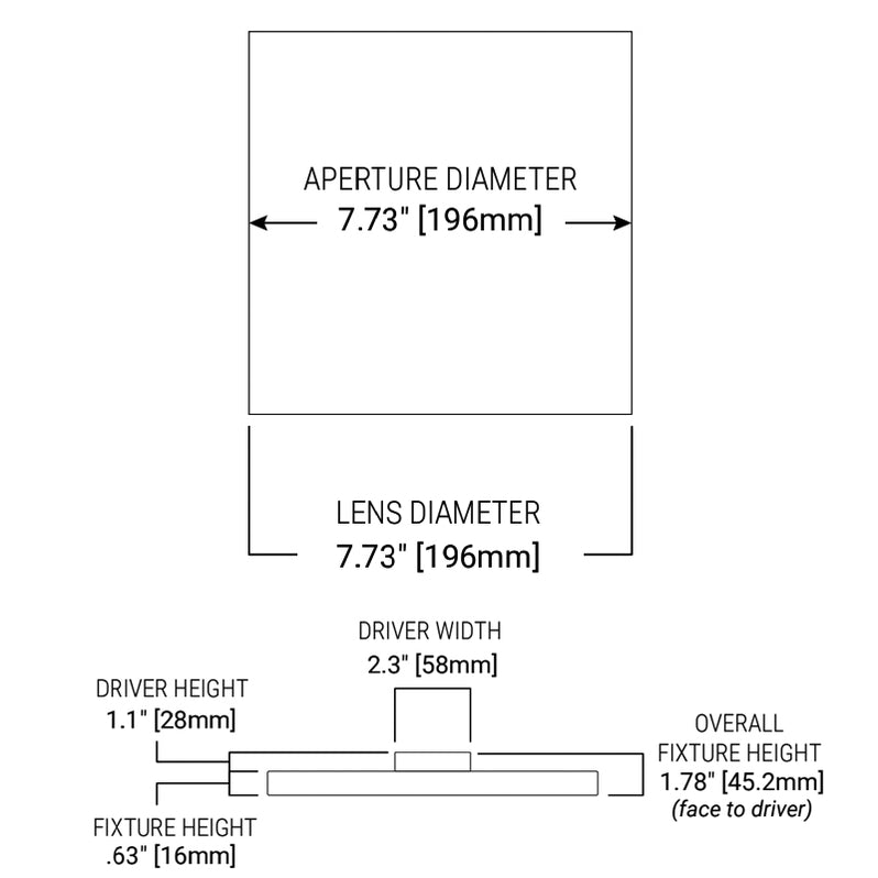 Square Edge Less Halo SMX6SLSFS010 6