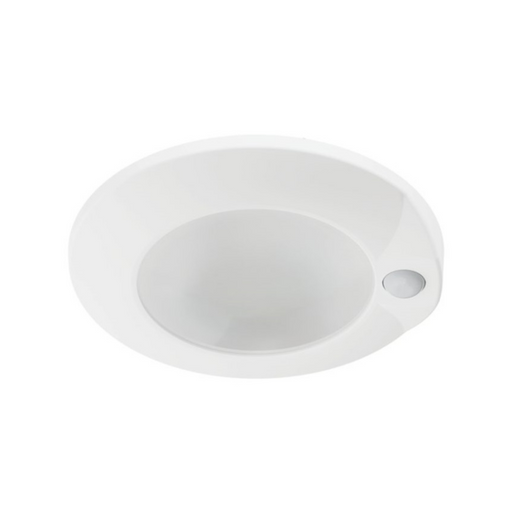 Halo HLCEMS 6" Surface Mount LED Disk Light with Integrated Motion Sensor, 5CCT Selectable, 1305 Lumens, 120V, Matte White, California Version