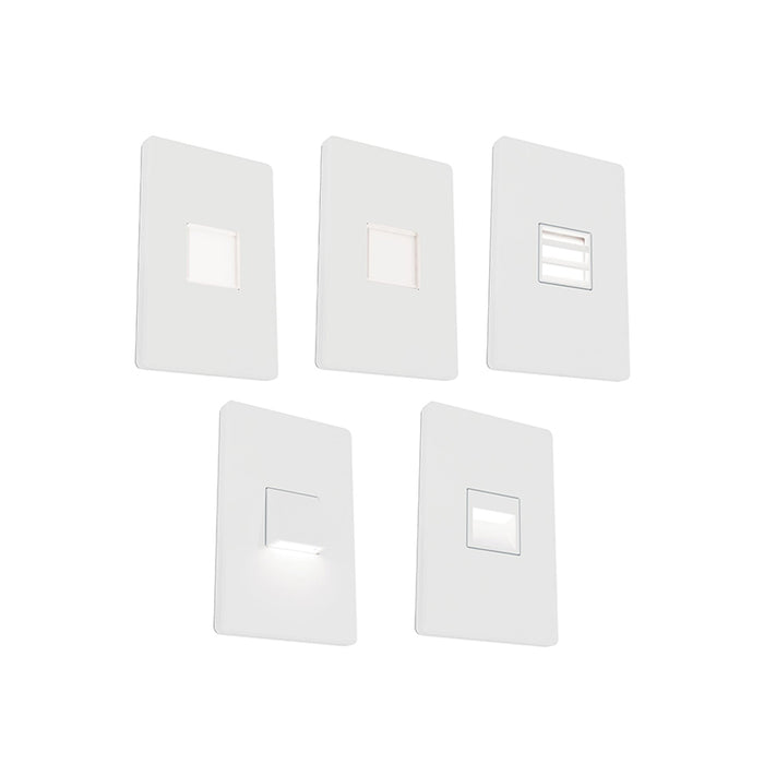 Halo HSL 5" 3.8W LED Step Light, 5CCT Selectable, up to 150 Lm, 120V - Matte White