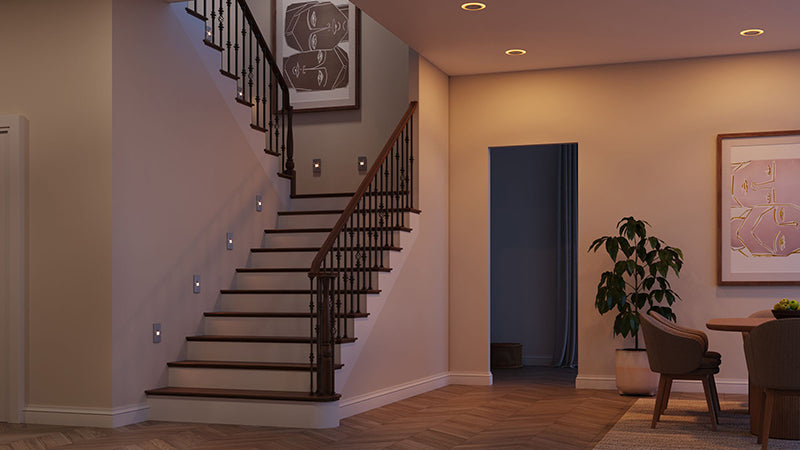 Halo HSL 5" 3.8W LED Step Light, 5CCT Selectable, up to 150 Lm, 120V