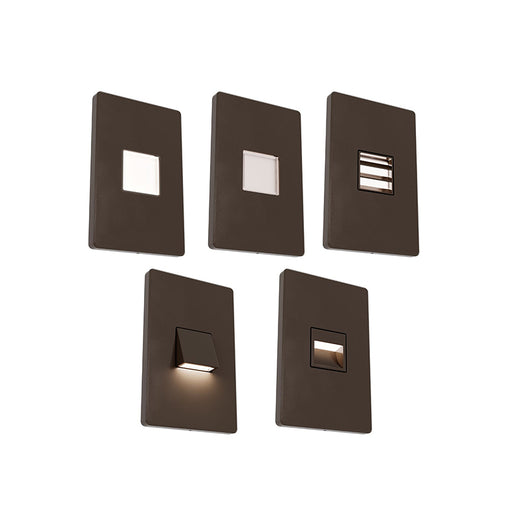 Halo HSL 5" 3.8W LED Step Light, 5CCT Selectable, up to 150 Lm, 120V - Bronze