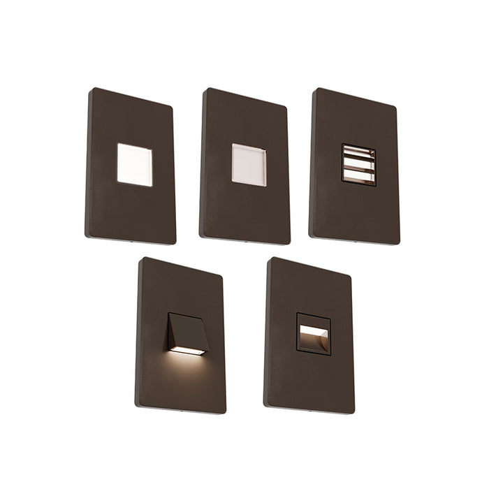 Halo HSL 5" 3.8W LED Step Light, 5CCT Selectable, up to 150 Lm, 120V - Bronze