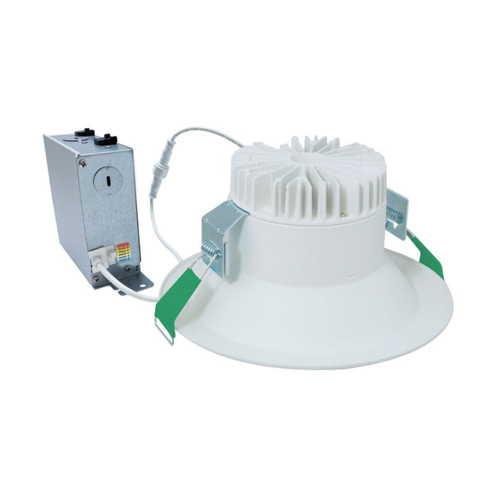 Halo LCR850RD 8" Canless LED Downlight with Emergency Battery Pack, CCT Selectable, 5000 Lumen
