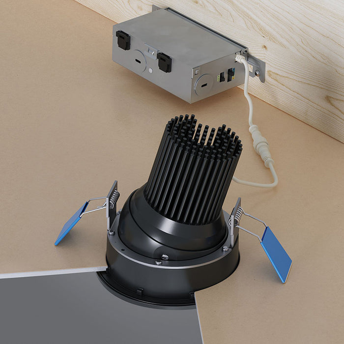 Halo ML2ALSFS1ER ML Flex Series 2" Round Smooth Canless LED Adjustable Downlight, 5CCT & 3 Lumen Selectable