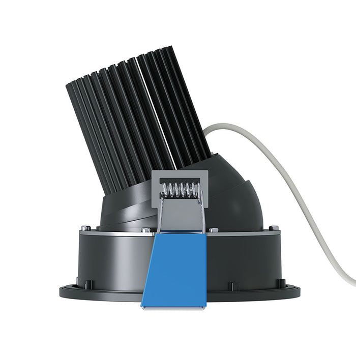 Halo ML3ALSFS1ER ML Flex Series 3" Round Smooth Canless LED Adjustable Downlight, 5CCT & 3 Lumen Selectable