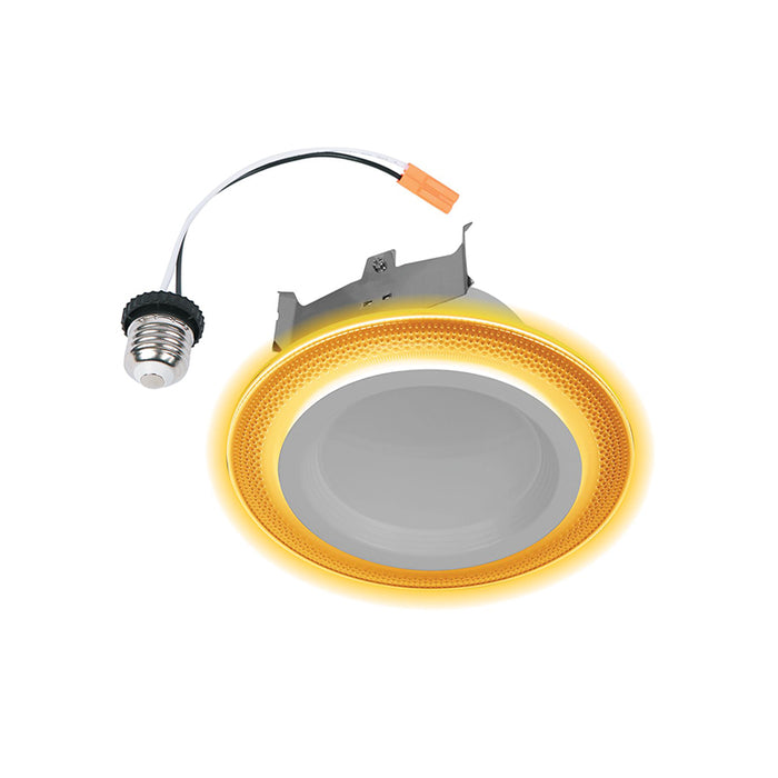 Halo RLNL407 4" Night Light Recessed LED Retrofit Module, 5CCT Selectable with Dim to Warm option, 700 Lumens, 120V ,  Matte White