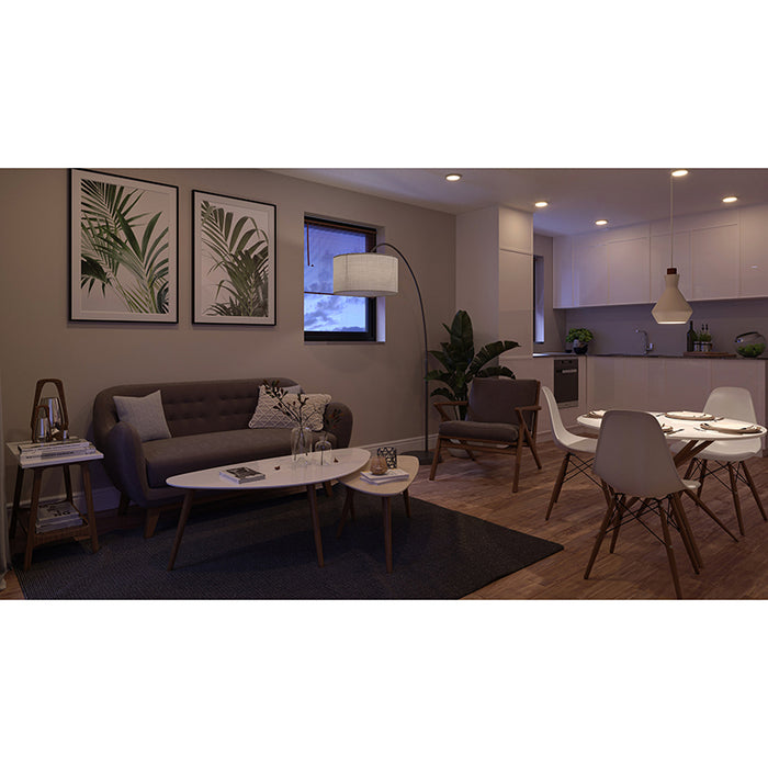 Halo SMX6RLSFS010 6" Round Surface Mount LED Downlight, 5CCT & 3 Lumens Selectable, 120-277V, Matte White