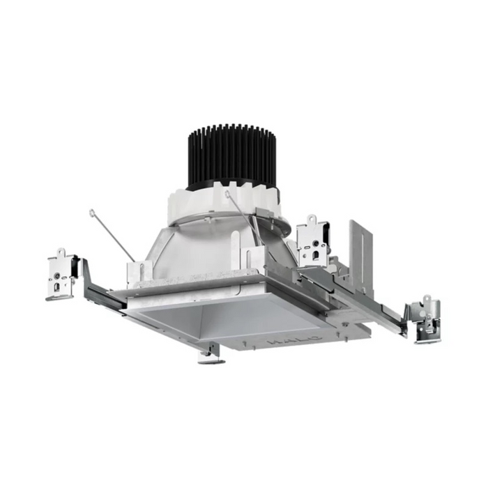 Halo Commercial HCSQ6 6" Square New Construction/Remodel Housing Frame with 14W Self-Test Emergency Battery, 1000 Lumens, 120-277V