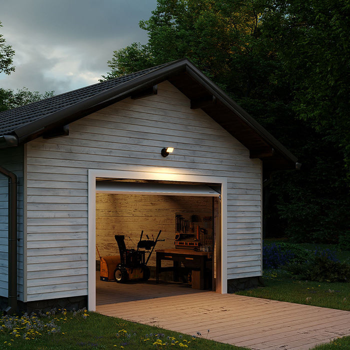 Halo SEC1HSBAT SEC Series Single Head Motion & Security LED Floodlight, Battery-Powered, 5CCT & 4 Lumens Selectable