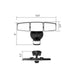 Halo SEC3HSHWM SEC Series Triple Head Motion & Security LED Floodlight, 5CCT & 4 Lumens Selectable, 120V