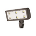 Lithonia HLF1 289W High Lumen LED Flood Light, 4000K, 37931 Lumens, 120-277V, Wide Flood Distribution, Integral Slipfitter, Dark Bronze