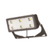 Lithonia HLF1 163W High Lumen LED Flood Light, 4000K, 23867 Lumens, 120-277V, Wide Flood Distribution, Yoke with Cord, Dark Bronze