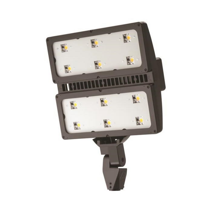 Lithonia HLF2 327W High Lumen LED Flood Light, 5000K, 47158 Lumens, 120-277V, Wide Flood Distribution, Integral Slipfitter, Dark Bronze