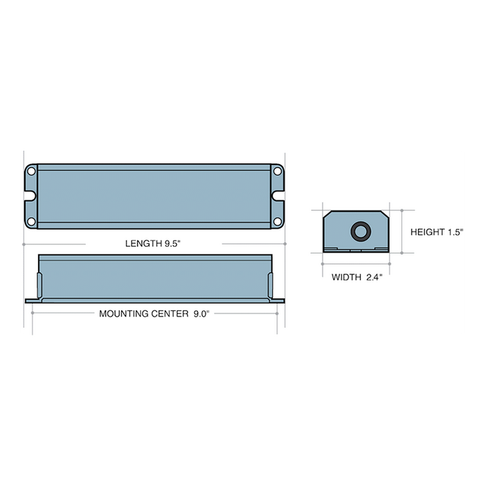 IOTA I42 3.5W Fluorescent Emergency Ballast for 4-Pin Lamps