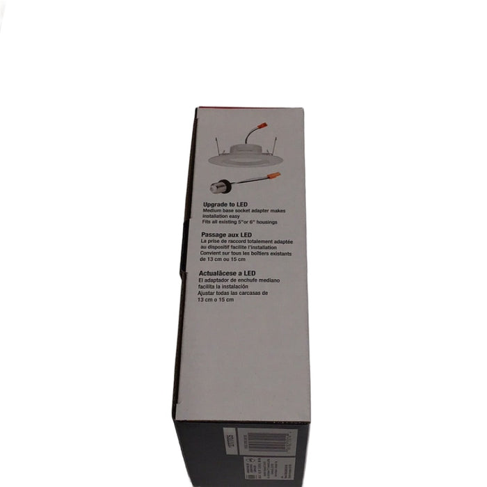 Juno Contractor Select RB56S SWW5 RetroBasics 5"/6" Switchable White LED Smooth Trim Kit, 5CCT Selectable, 860 Lumens, 120V