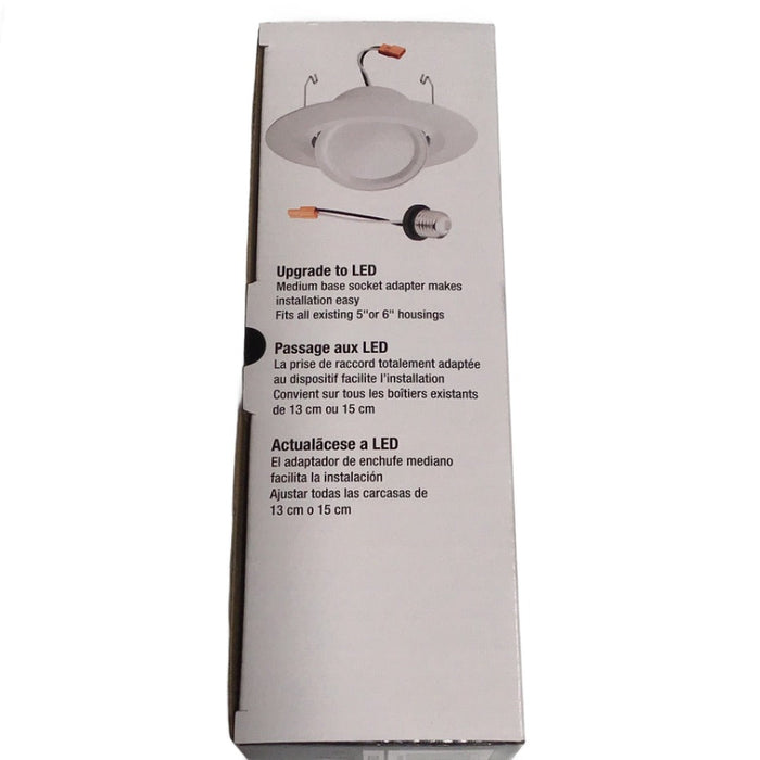 Juno RB56A SWW5 RetroBasics 5"/6" Switchable White LED Adjustable Gimbal Trim Kit