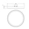 Juno JSF SlimForm 13" LED Round Surface Mount Downlight, Selectable CCT
