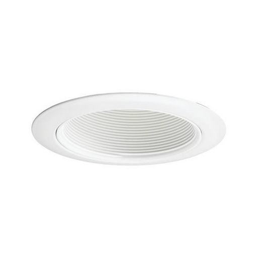 Juno Contractor Select 14 4" Round Line Voltage Trim Series Downlight Baffle Trim, White
