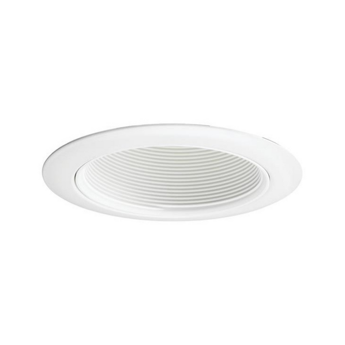 Juno Contractor Select 14 4" Round Line Voltage Trim Series Downlight Baffle Trim, White