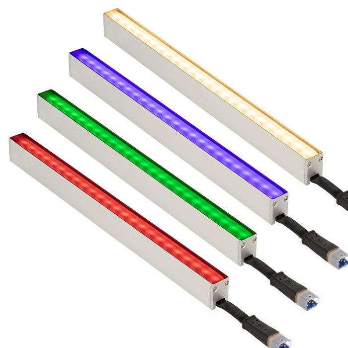 American Rein Low-Voltage LED Wall Washer, RGBW, 24V, Aluminum - 1-ft
