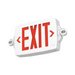 Lithonia Contractor Select LHQM Quantum Thermoplastic LED Emergency Light/Exit Combo, Single or Double Face, Red/Green Selectable, 120-277V - White