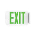 Lithonia LQM S W RG MVOLT EL SD M6 Quantum LED Exit Sign, Stencil Face, White Housing, Red/Green Switchable Letter, 120-277V, Nicked Cadmium Battery, Self Diagnostic