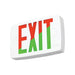 Lithonia LQM S W RG MVOLT EL SD M6 Quantum LED Exit Sign, Stencil Face, White Housing, Red/Green Switchable Letter, 120-277V, Nicked Cadmium Battery, Self Diagnostic