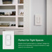 Lutron MACL-L3S25-WH Maestro LED+ 75W Dual Dimmer and Switch, Single Pole