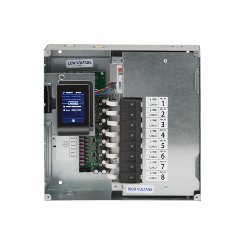 nLight ARP INTENC08 NLT 8FCR MVOLT 1VB SC SM Acuity Relay Panel, Include INT and ENC, 8-Relay Enclosure, 8-Field Configurable Relays, 120-277V, 1 Voltage Barrier, Screw Cover, Surface Mount