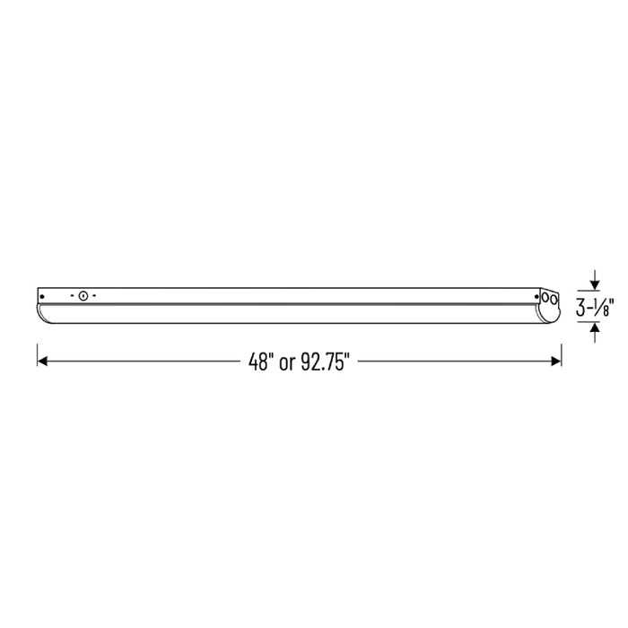 Nora NLSTR 8-ft 65W LED Tunable Strip Light with Integral Emergency, Selectable CCT