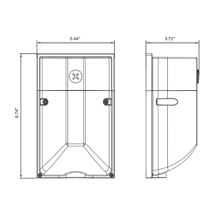 Elite OWP-SL-101 18W/24W/30W LED Die-Cast Slimline Wall Pack, Selectable CCT & Lumen