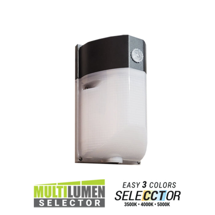 Elite OWP-SL-101 18W/24W/30W LED Die-Cast Slimline Wall Pack, Selectable CCT & Lumen