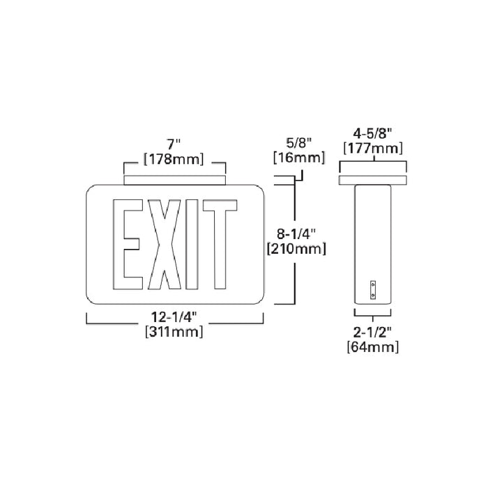 PAL/PNL Contours Exit Sign