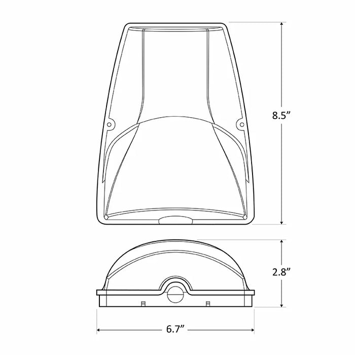 Westgate LESW 12W LED Non-Cutoff Wall Pack w/ Photocell