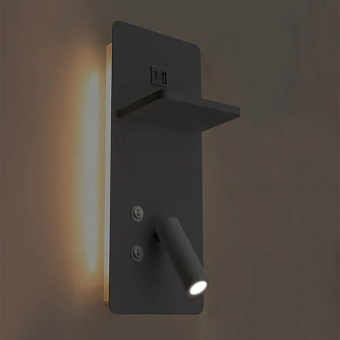 Westgate BRL-SV 1-lt 5" LED Bedside Vertical Reading Lamp with Backlight