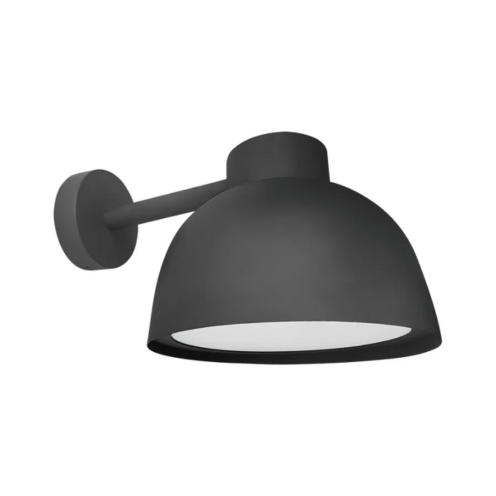 Westgate WLF 24W/32W/40W LED Dome Light with Flat Lens, 3CCT Selectable, 120V, Horizontal Arm - Black