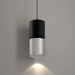 Westgate CMC4-2TONE 4" 12W / 16W / 20W LED 2-Tone Architectural Ceiling Cylinder, 3000K / 4000K / 5000K Selectable, 120–277V - Black/Brushed Nickel