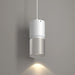 Westgate CMC4-2TONE 4" 12W / 16W / 20W LED 2-Tone Architectural Ceiling Cylinder, 3000K / 4000K / 5000K Selectable, 120–277V - White/Brushed Nickel