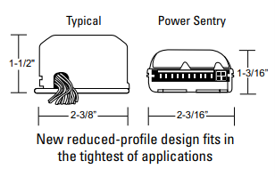 Power Sentry PS1400QD MVOLT PSBCEB2 - Emergency Fluorescent Battery Pack CEC T20