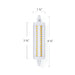 Emery Allen 10W LED Bulb, R7S Base, 3000K