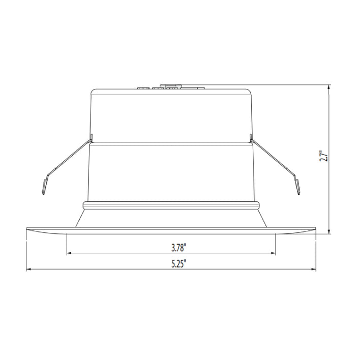 Juno Contractor Select RB4SC RGBW RetroBasics 4" Smart LED RGBW Smooth Trim Kit