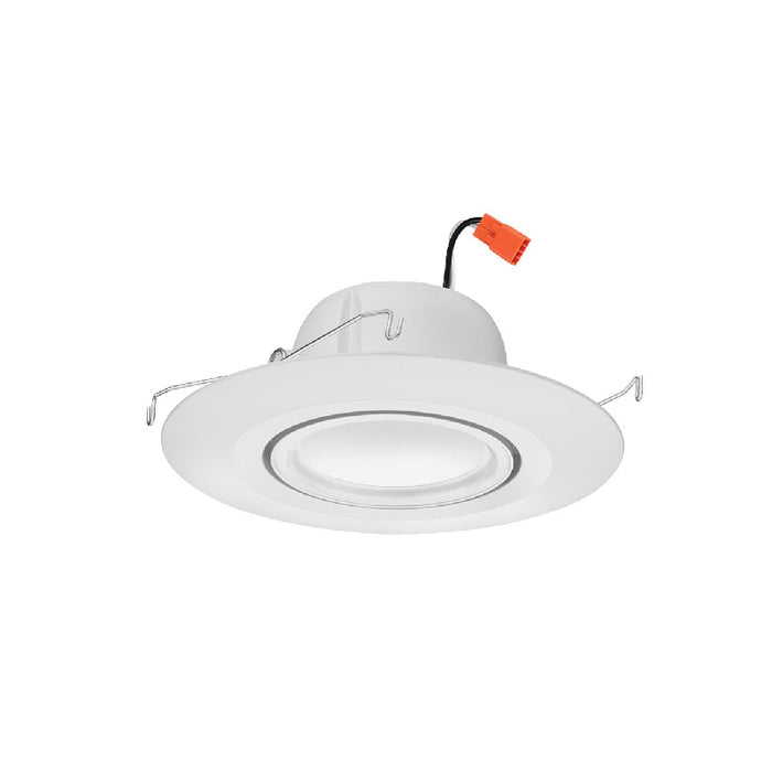 Juno RB56A SWW5 RetroBasics 5"/6" Switchable White LED Adjustable Gimbal Trim Kit