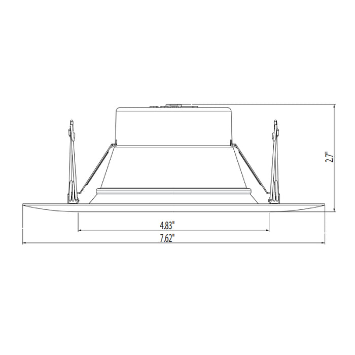 Juno Contractor Select RB56SC RGBW RetroBasics 5"/6" Smart LED RGBW Smooth Trim Kit