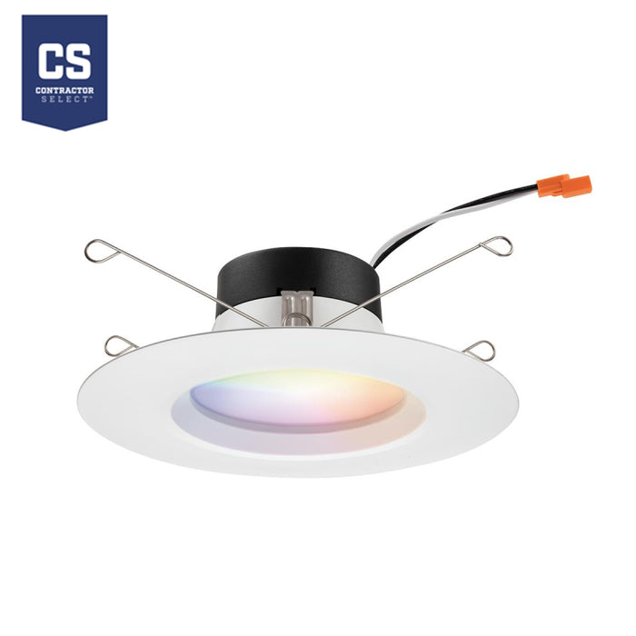 Juno Contractor Select RB56SC RGBW RetroBasics 5"/6" Smart LED RGBW Smooth Trim Kit